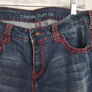 Cowgirl Tuff Dfmi Crystal Red Women's Blue Jeans